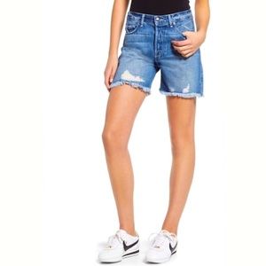 Good American Cutoff Jean Shorts. Button fly. Excellent condition.